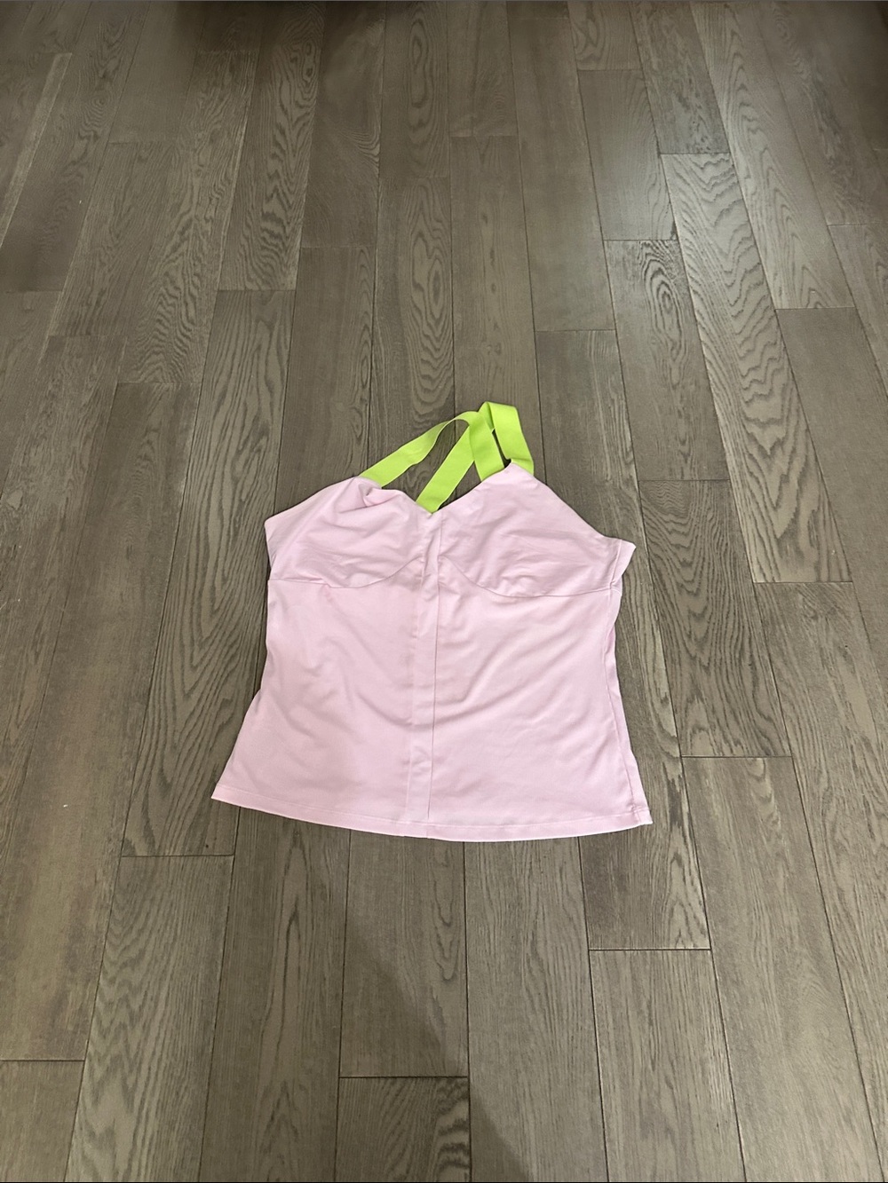 Original Penguin Pink Camisole with Neon Lime Straps